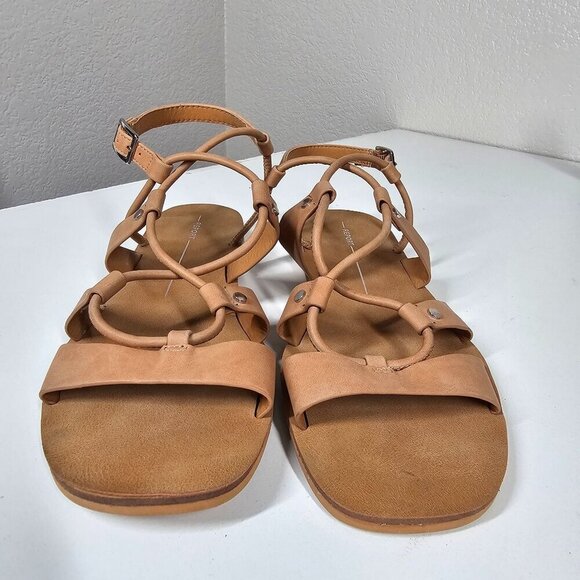 Report Lyncolyn Strappy Ankle Flat Sandals Open Toe Womens 8.5 - Picture 6 of 6